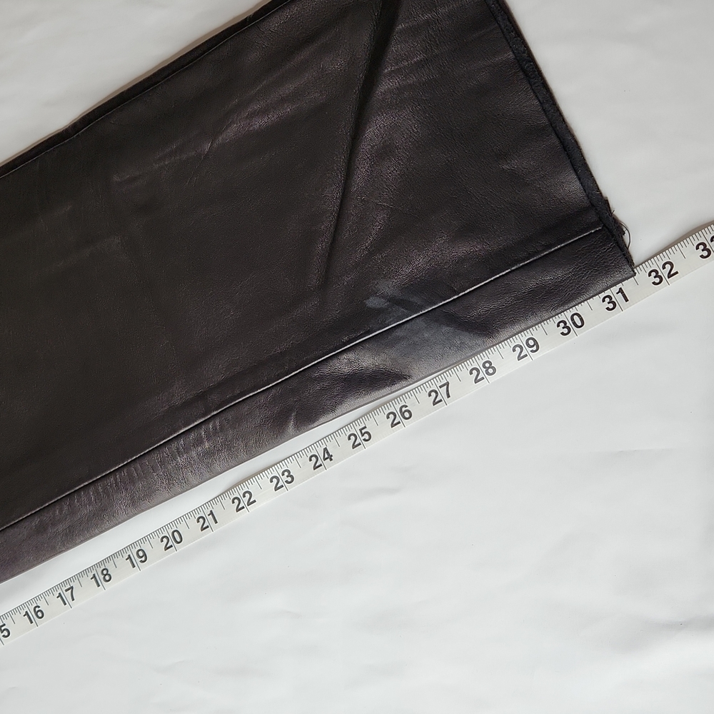 VINTAGE 90's Christian Lauren Paris Buttery Soft Leather Pants, Black, 10 - Picture 11 of 13